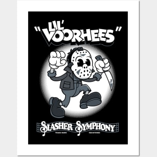 Lil' Voorhees - Creepy Cute Horror - Vintage Cartoon Rubberhose Slasher Posters and Art